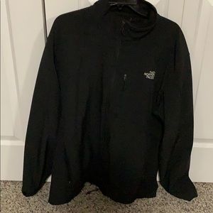 All black north face jacket